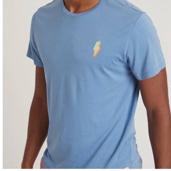 Signature Graphic Tee - lightning bolt Cobalt - Picture 1 of 2